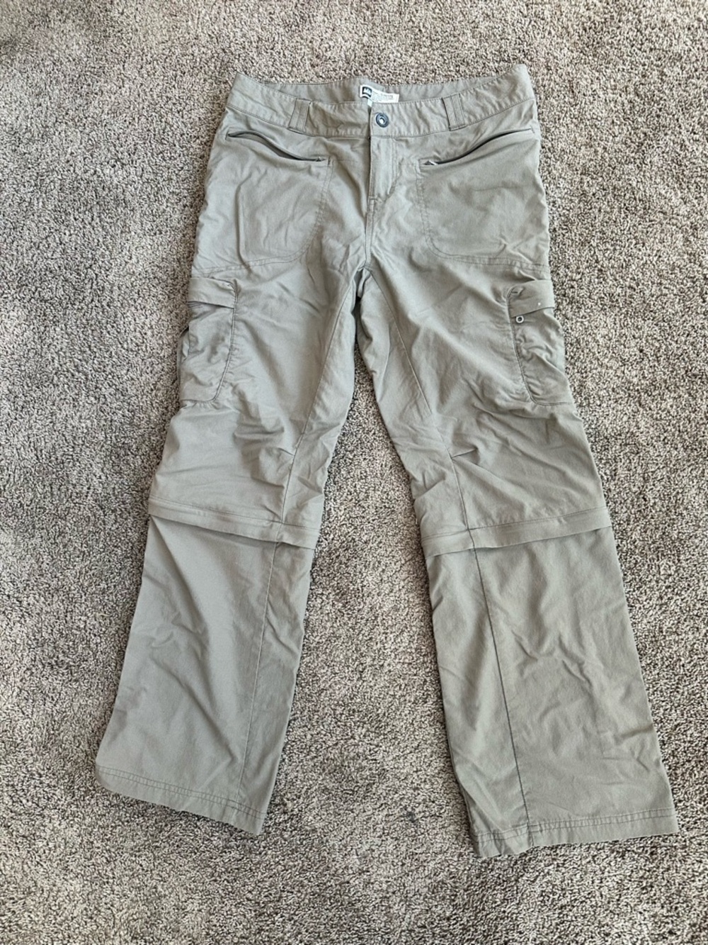 REI Convertible Cargo Zip-Off Pants in Light Taupe- 10P